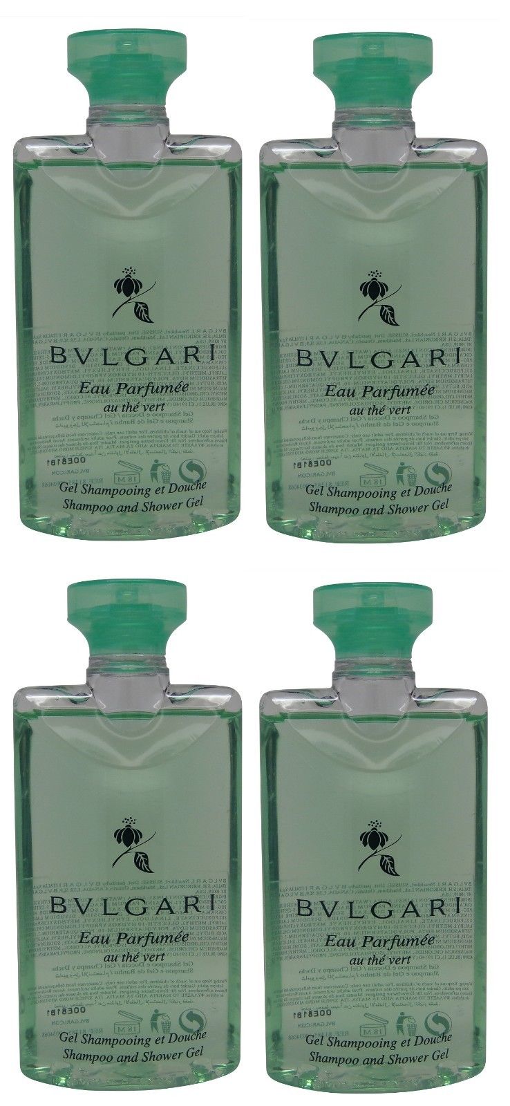 Bvlgari Green Tea Shampoo Shower Gel lot of 4 each 2.5oz Total of 10 Kings of Comfort