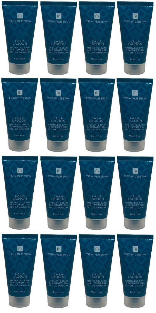 Temple Spa La La Lagoon Aromatic Bath & Shower Gel 16 each 1oz tubes.