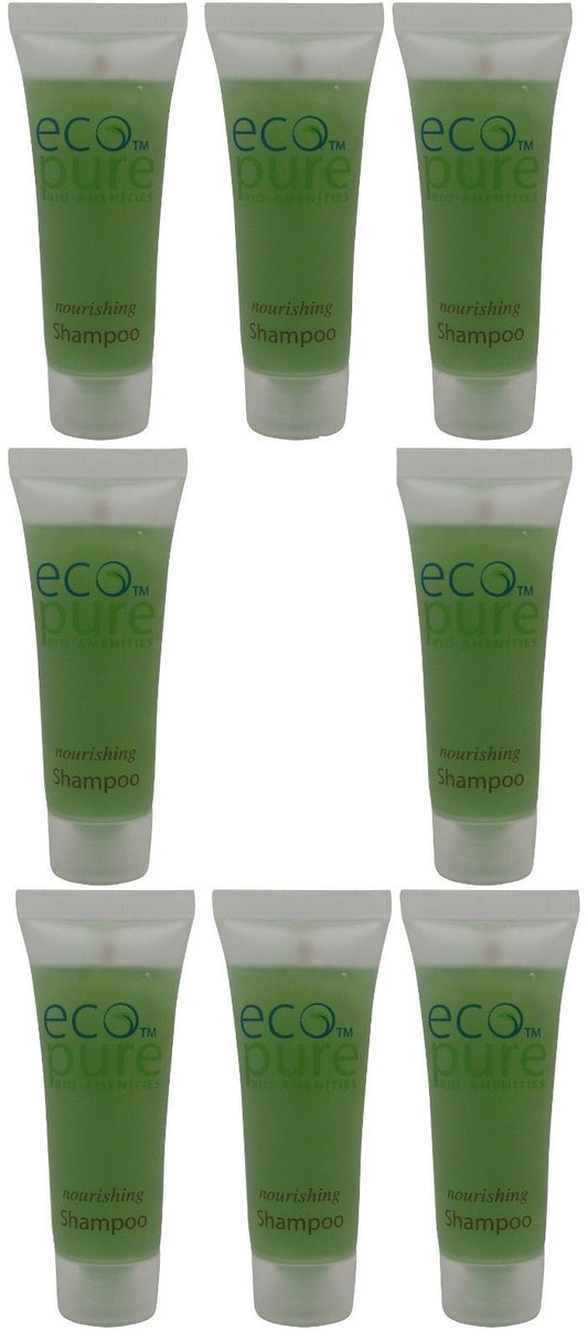 Eco Pure Nourishing Shampoo Lot of 8 each 1oz Bottles. Total of 8oz