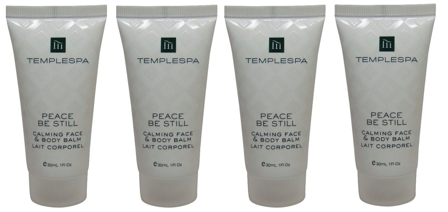 Temple Spa Peace Be Still Calming Face Body Balm Lotion 4 each 1oz tubes