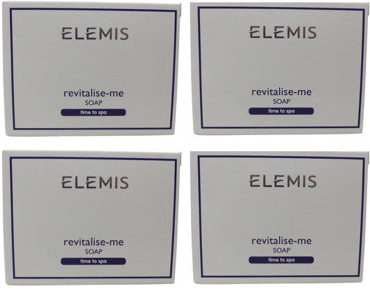 Elemis Revitalise Me Soap lot of 4 each 1.76oz Bars. Total of 7.04oz