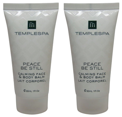 Temple Spa Peace Be Still Calming Face Body Balm Lotion 2 each 1oz tubes Total of 2oz