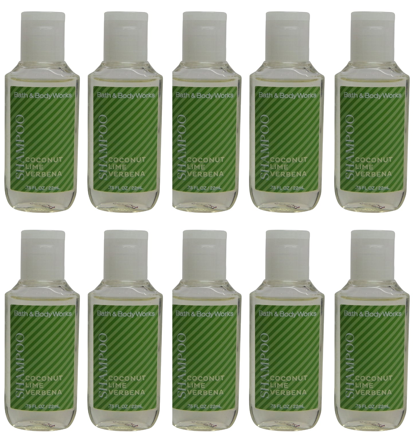 Bath & Body Works Coconut Lime Verbena Shampoo Lot of 10. Total of 7.5oz