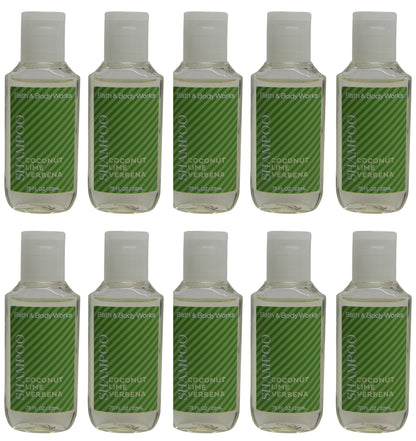 Bath & Body Works Coconut Lime Verbena Shampoo Lot of 10. Total of 7.5oz