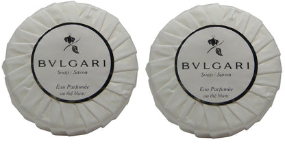 Bvlgari White Tea au the blanc lot of 2 each 2.6oz bars of Soap Total of 5.2oz