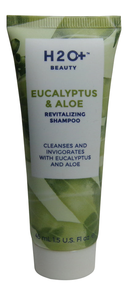 H2O Plus Eucalyptus & Aloe Shampoo & Conditioner lot of 4 (2 of each) 1.5oz bottles.
