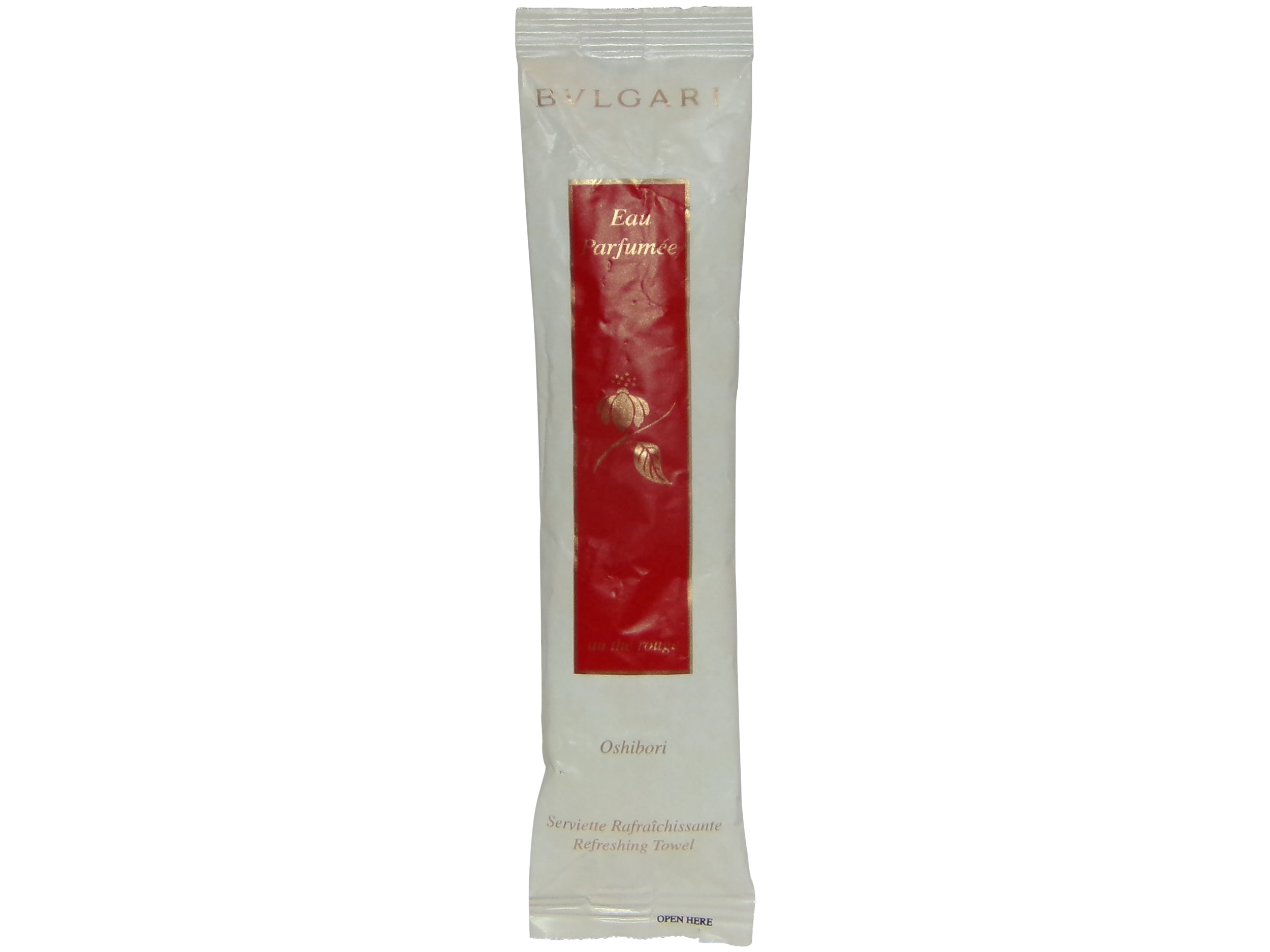 Bvlgari Eau Parfumee Oshibori Au the Rouge Refreshing Towel 5 each 0.4 Kings of Comfort