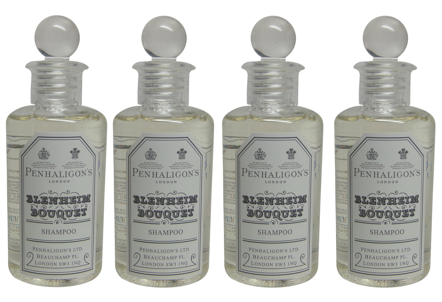 Penhaligons Blenheim Bouquet Shampoo lot of 4 each 3.4oz Bottles.Total of 13.6oz