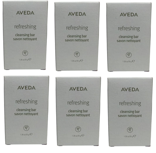 Aveda Refreshing Cleansing Soap lot of 6 Each 1.25oz bars.