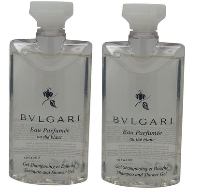 Bvlgari White Tea au the blanc Shampoo & Shower Gel lot of 2 each Total of 5oz