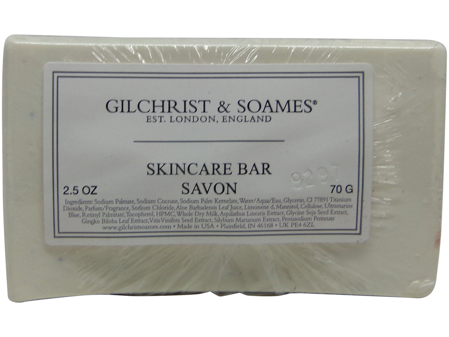 Gilchrist & Soames London Saddle Exfoliating Vitamin E Soap Lot of 4ea 2.5oz bars.